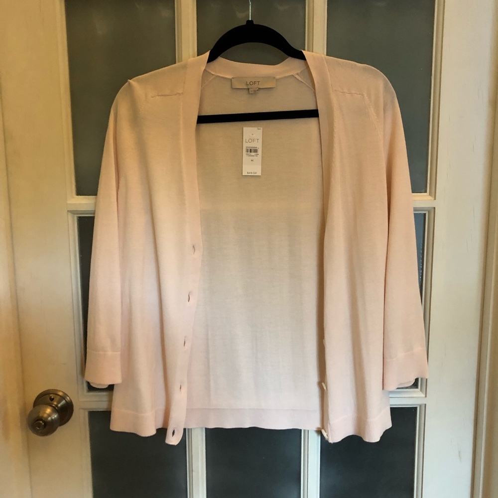 Brand new Loft button up sweater size medium